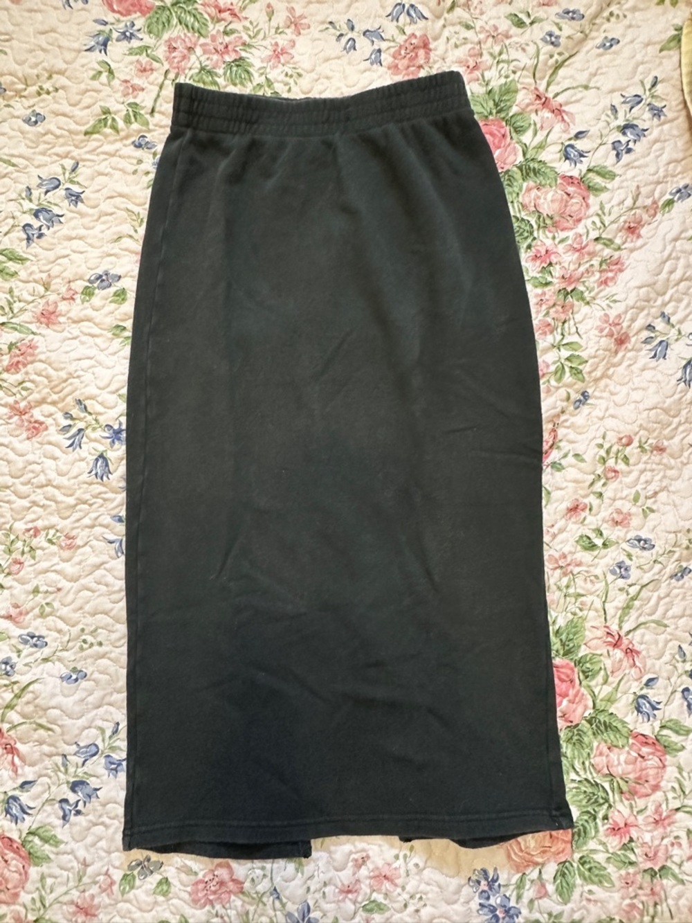 aerie Black Midi Pencil Skirt